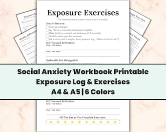 Exposure Exercises for Social Anxiety: Build Social Confidence with Simple Challenges - Printable Social Skills Practice