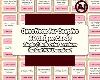 Cartes de questions pour couples : pour amorcer une conversation et briser la glace pour des connexions plus profondes
