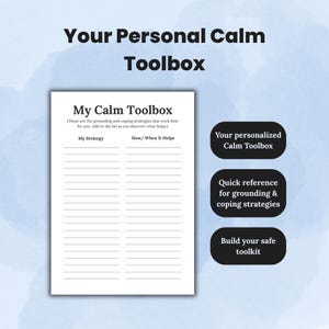 Panic Attack Tracker Printable: Coping, Triggers & Calming Log (PDF) image 4