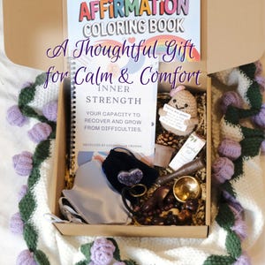 Stress Relief Gift Box Relaxation Self Care Package Wellness Gift Set Anxiety Relief Kit Calming Care Package for Women or Friends Birthday