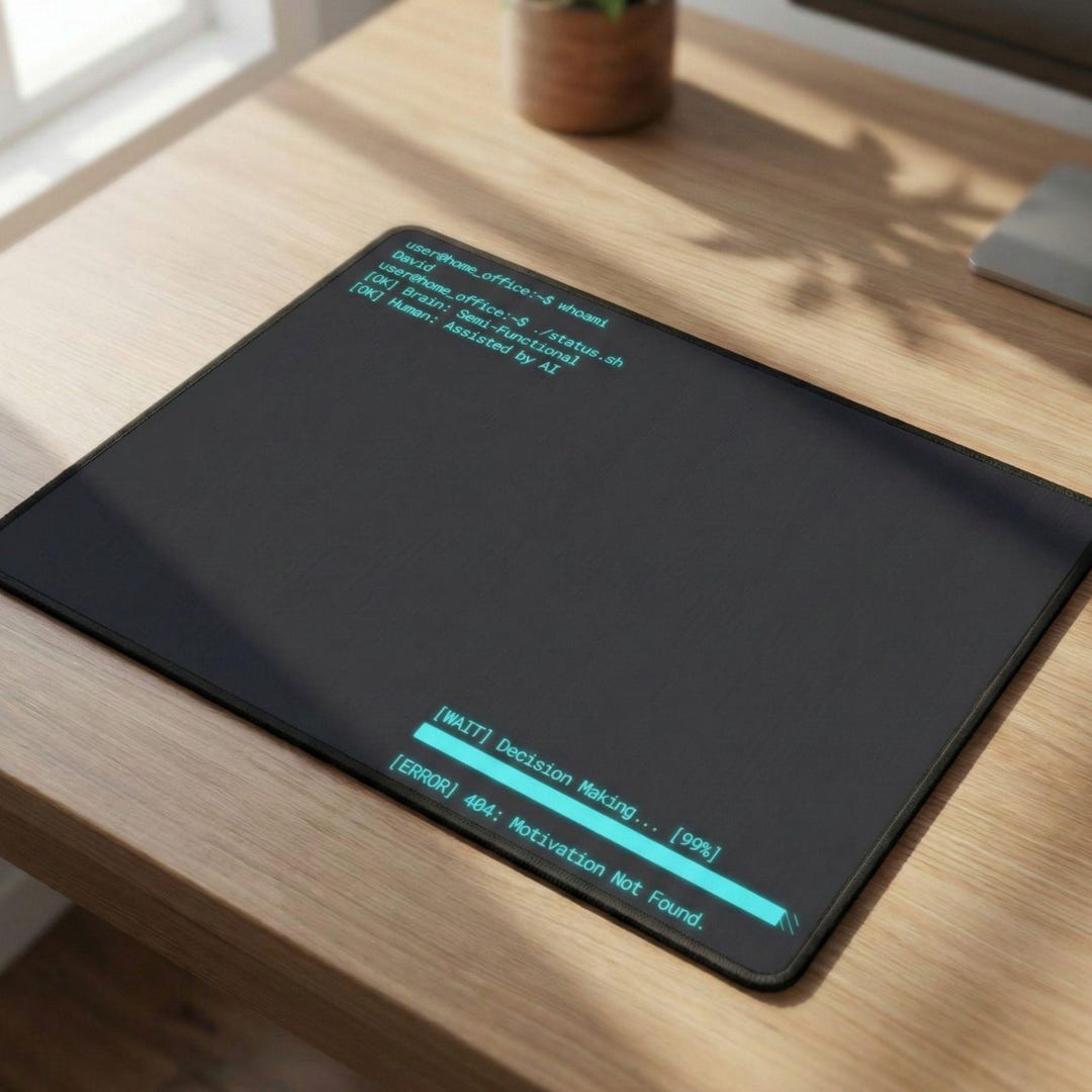 Programmer Desk Mat Personalized Name Coding Retro Terminal Mouse Pad ...