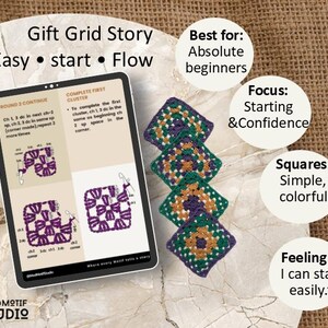 Quick Win Projekt, Gift Grid Story Anfängermuster, Crochet Smart System