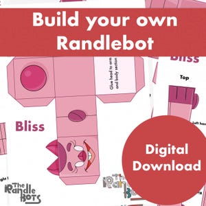 DIY Robot Craft for Kids: Randlebots© Printable Colouring Activity (Digital Download)