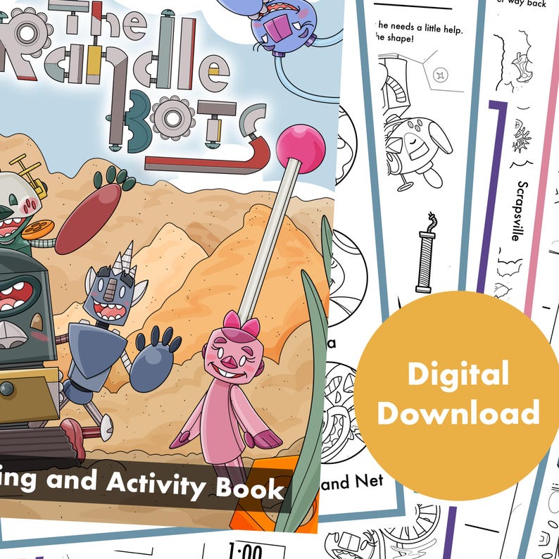 Kids Colouring & Activity Bundle: Printable Games (digital Download ...