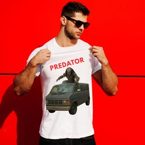 Predator-T-shirt grappig ontwerp, scifi-afbeelding, digitale download