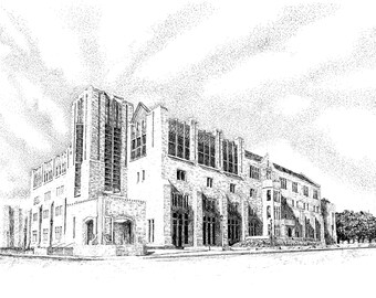 Kelly School of Business, Indianan University, Bloomington, Indiana, Fine Art Print