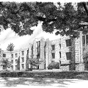 Schwitzer Freshman Dorm, Butler University, Indianápolis, Indiana, Impresión de Bellas Artes