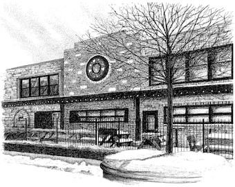 Kilroy&#39;s on Kirk, Indiana University, Bloomington, Indiana, Fine Art Print