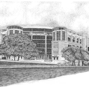 Darrell K Royal Texas Memorial Stadium, Fine Art Print