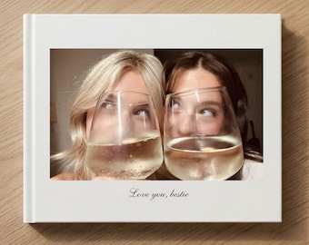 Hardcover Photo Book, Personalized Memory Album, 11" x 8.5"