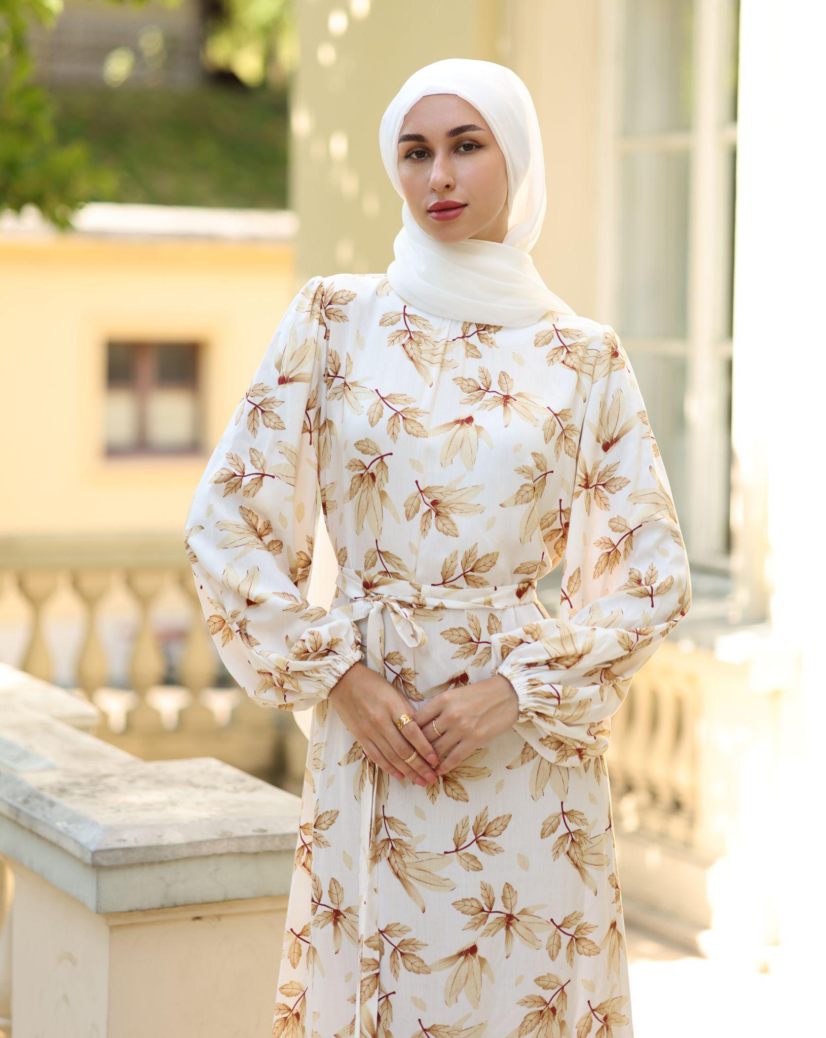 modest cotton dress with sleeves Ivory Dress, Cotton Dress, Cotton Dress, Modest Floral Dress, Maxi Floral Dress, Floral Dress, Long Sleeve, Muslim Dress 60022 Black Complete your white christmas dresses Wedding dress devil in a blue Size:6-7 YRS