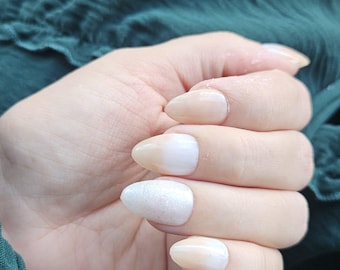 Custom Luxury Ombre Press-On Nails – Elegant Gradient Fake Nails for Women