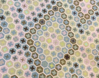 Tula Pink Salt Water Tortoise Shell in Seaweed colorway Yardage