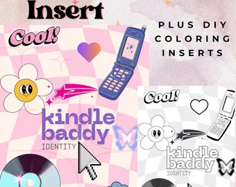 Kindle Baddy  Kindle Insert - Digital Download, Bookish Merch, Ereader Accessories, Smutty Romance Readers, Y2K Kindle insert