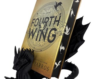 Porta libri a forma di drago / Decorazione per la casa ispirata al fantasy e accessorio per libreria