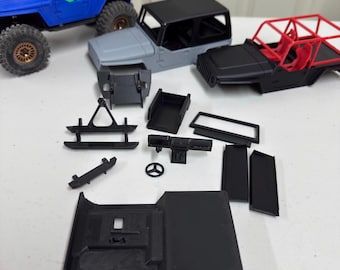 Kit carrozzeria per mezza porta TJ stampato in 3D – Telaio Deadbolt SCX24, stile Jeep RC