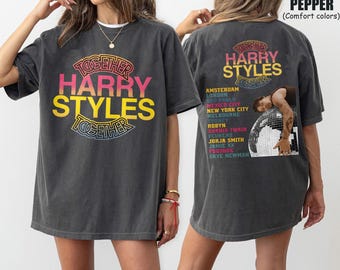 Harry Styles Photo Tee, Retro Tour Dates Shirt, Together Together Tour 2026, Disco Ball Graphic T-Shirt, Vintage Music Concert Fan Gift