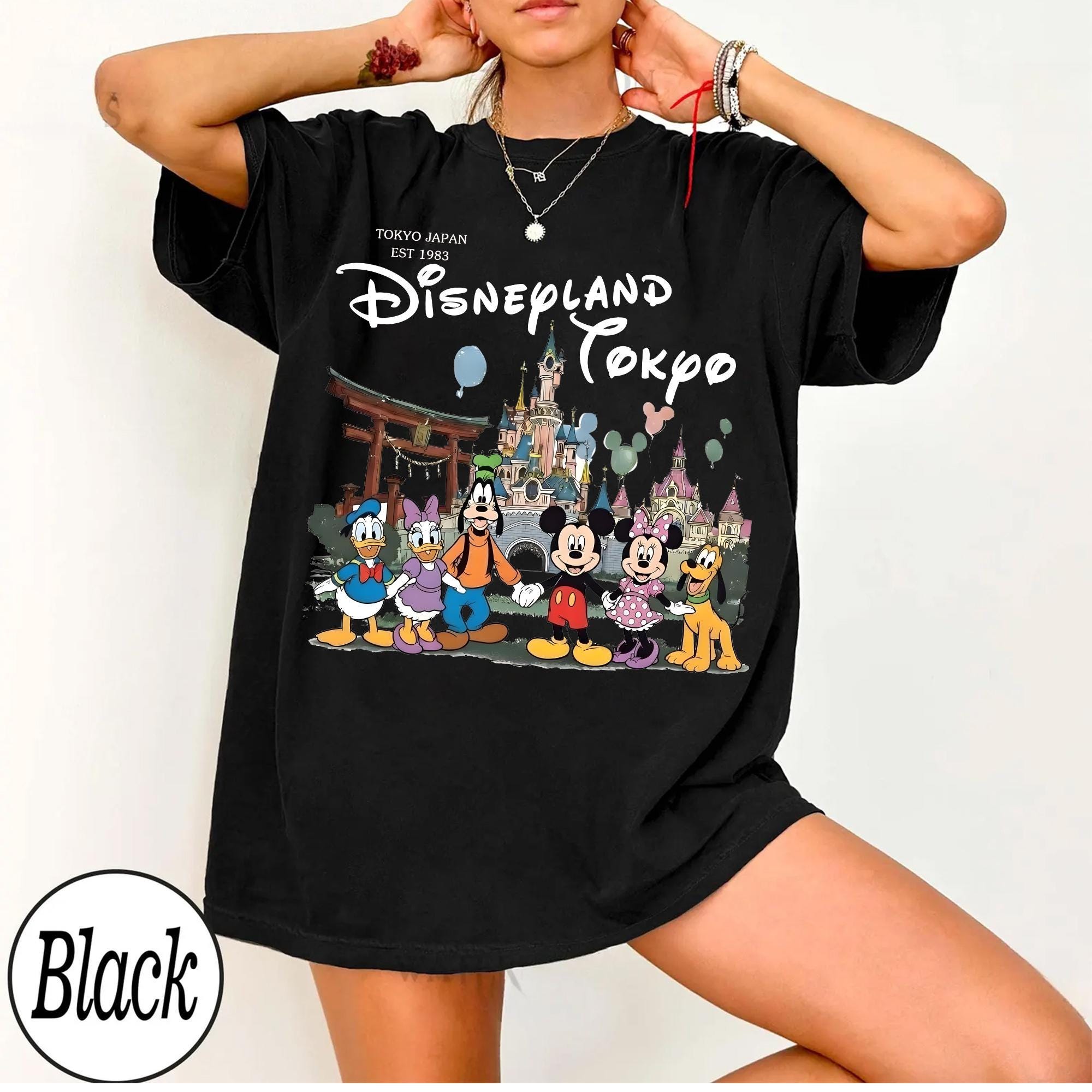 Disneyland Tokyo Shirt, Retro Mickey and Friends Tee, Vintage