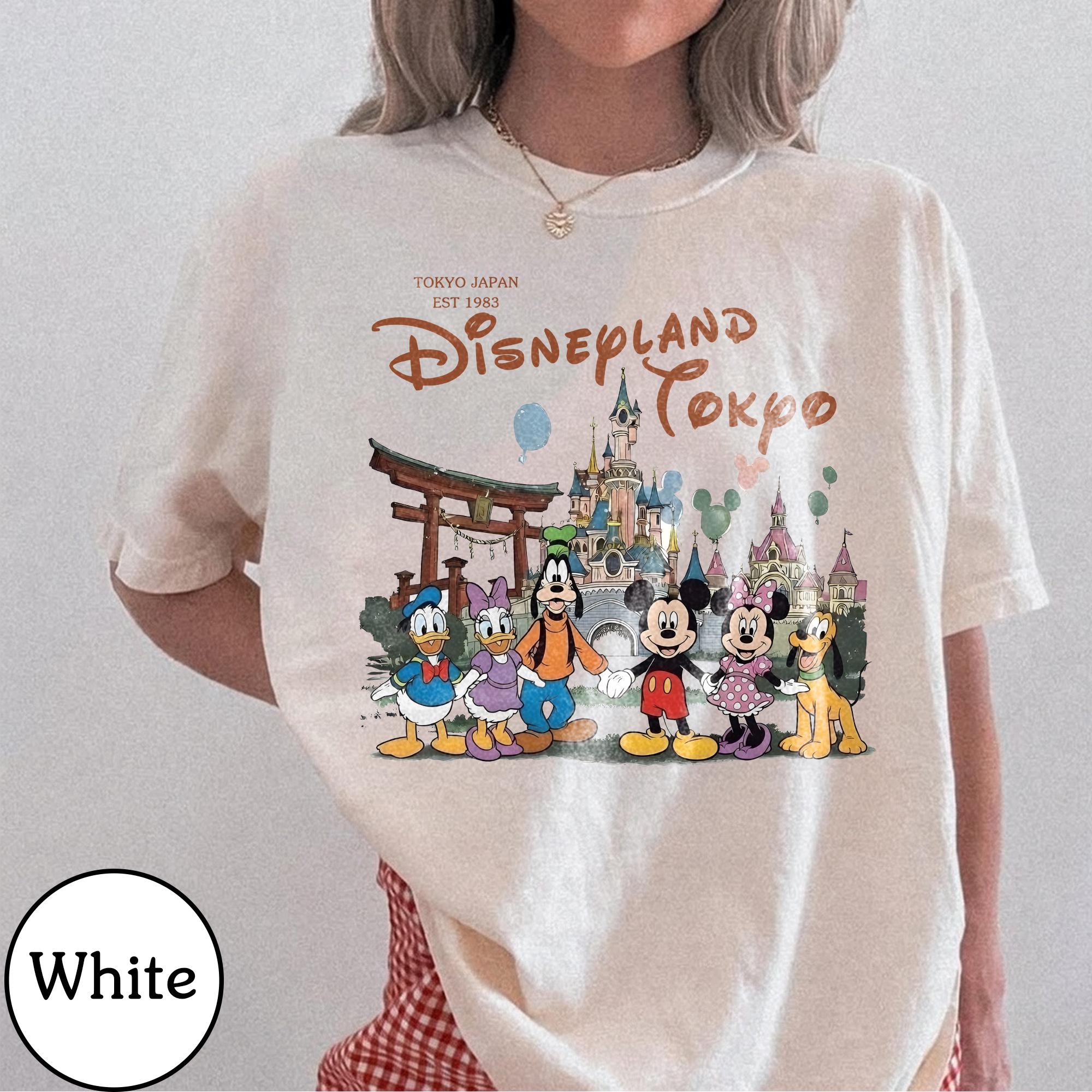 Disneyland Tokyo Shirt, Retro Mickey and Friends Tee, Vintage