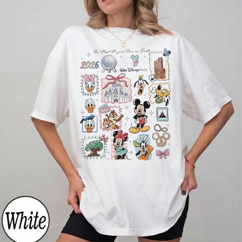 Vintage Mickey Disneyworld Comfort Colors Shirt, Retro Mickey And Friends Shirts, Walt Disneyworld Tee, Disney 2026 Trip Disney Vacation Tee Bild 5