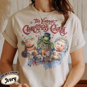 The Muppet Christmas Carol Shirt, Vintage Holiday Muppets Tee, Kermit and Miss Piggy Christmas Movie Shirt, Classic Christmas Graphic Tee