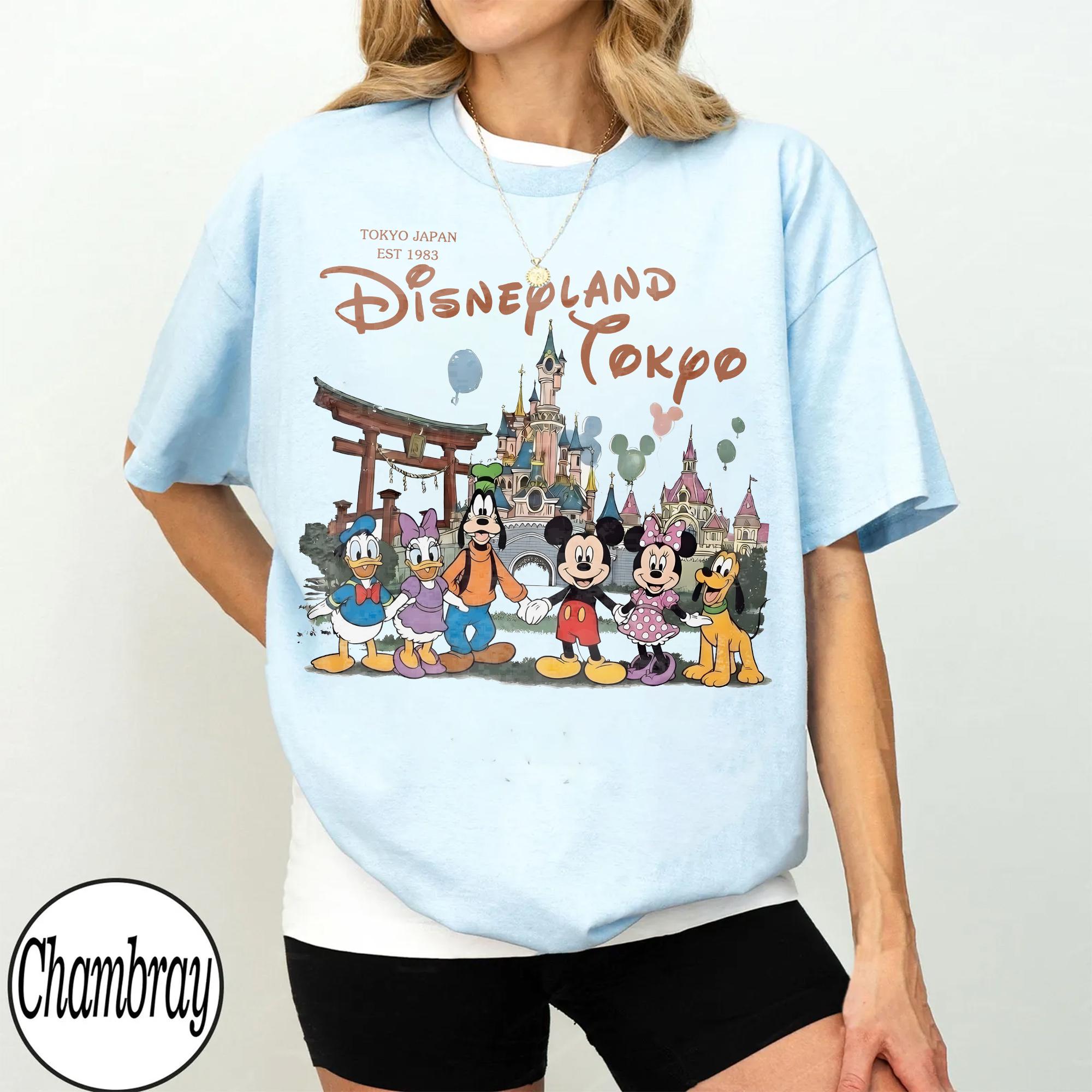 Disneyland Tokyo Shirt, Retro Mickey and Friends Tee, Vintage