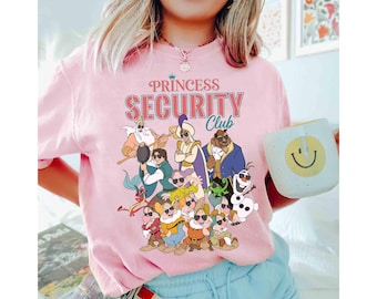 Princess Security Club Shirt, Disney Dad Security Tee, Funny Disney Prince Squad Top, Magical Kingdom Family Trip Shirt, Gift for Disney Dad