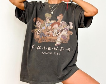Toy Story Friends Shirt, Retro Friends Since 1995 Tee, Woody and Buzz Graphic Top, Pixar Movie Nostalgia Apparel, Cute Birthday Gift Shirt