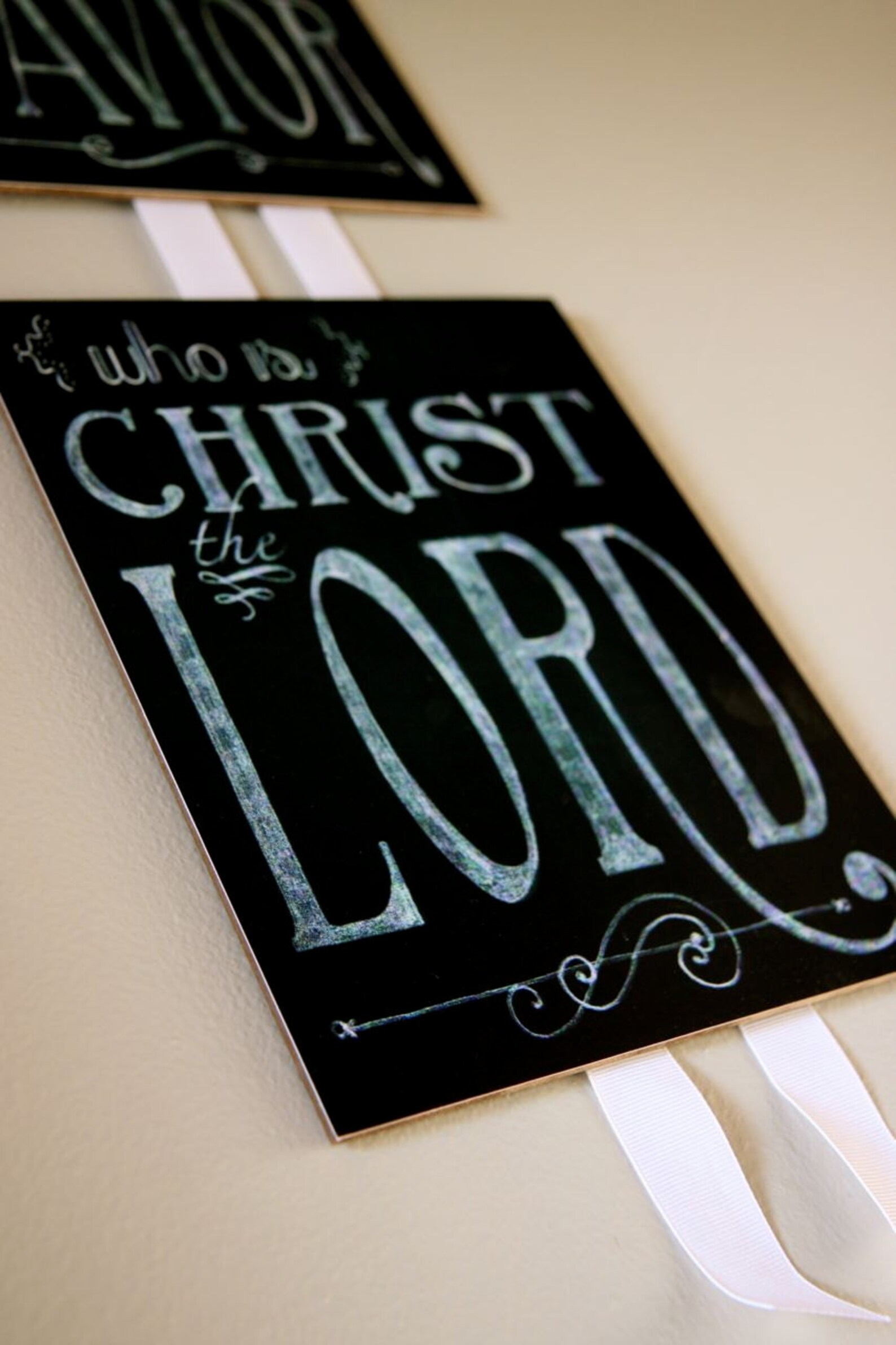 Christmas Bible Verse Chalk Board Wall Art 8x10 mounted Etsy