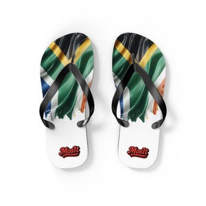 African Print Flip Flops: Colorful Summer Beach Sandals by MosIt