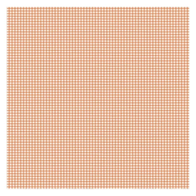 Pumpkin Orange & White Gingham Tablecloth | 58×58" 58×102" Fall/Thanksgiving/Rustic Farmhouse Dining Linen | Autumn Cotton Table Decor image 5