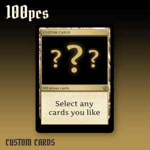 100 tarjetas proxy personalizadas