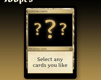 Custom 100 proxy cards