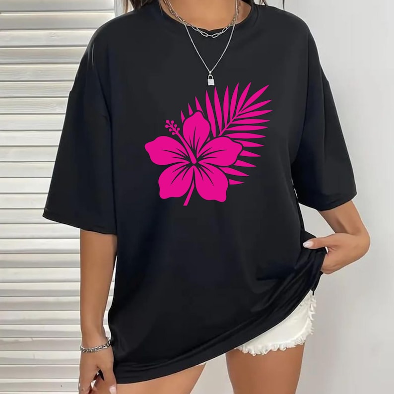 Hibiscus Flowers SVG Bundle | Tropical Floral Clipart, Hawaiian Designs (Digital Download) image 9