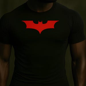 Anime Gym B * tman inspiriertes Kompressions-T-Shirt, Anime Gym Compression Shirts, atmungsaktives Gym Compression T-Shirt, Herren und Damen Kleidung Geschenk Gymbuddy