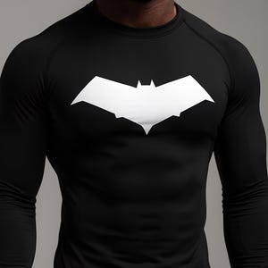 Anime Gym B * tman inspiriertes Kompressions-T-Shirt, Anime Gym Compression T-Shirt, atmungsaktives Gym Compression T-Shirt, Männer und Frauen Kleidung Geschenk Gymbuddy