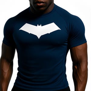 Anime Gym B * tman inspiriertes Kompressions-T-Shirt, Anime Gym Compression Shirts, atmungsaktives Gym Compression T-Shirt, Herren und Damen Kleidung Geschenk Gymbuddy