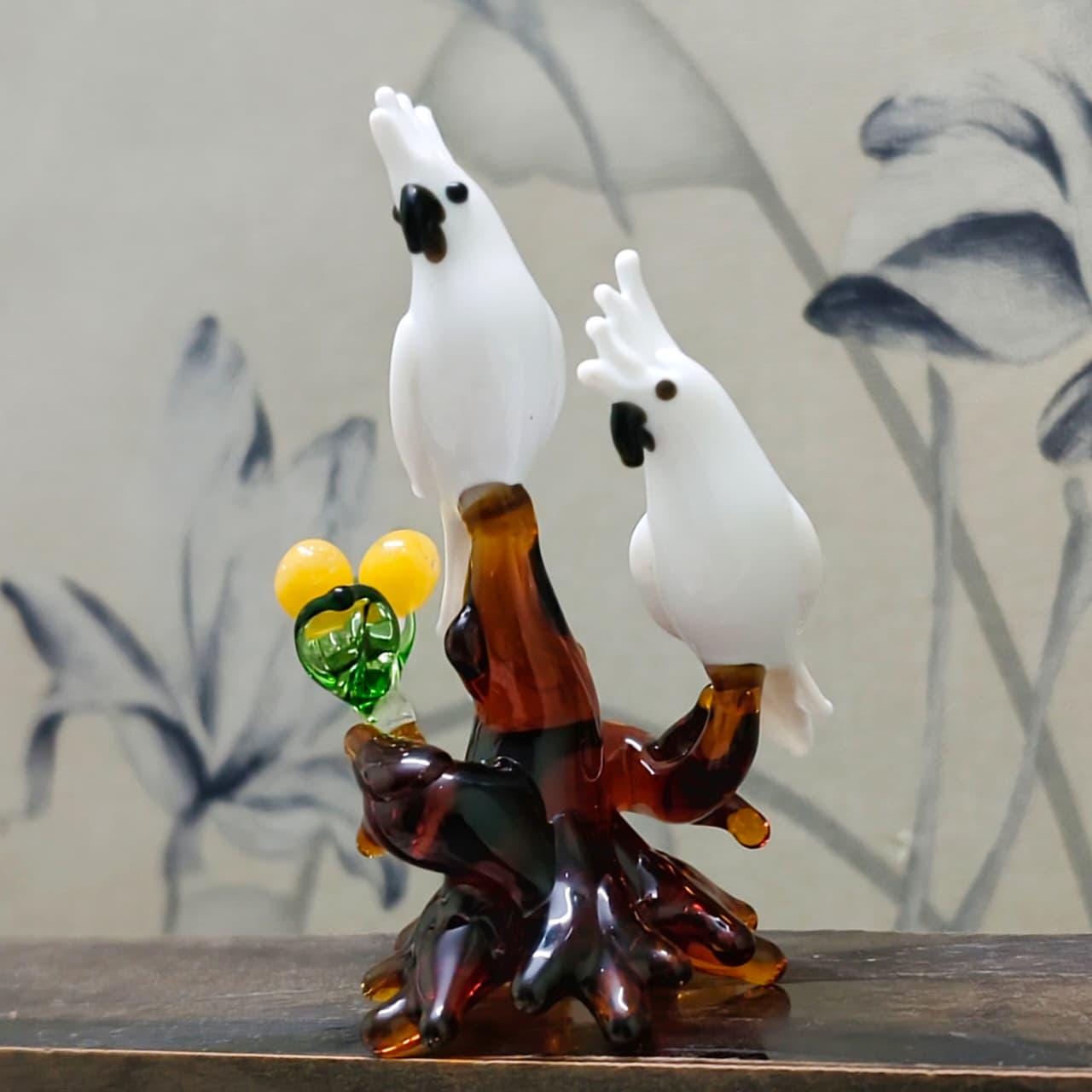 ガラスの鳥の置物 - Etsy 日本