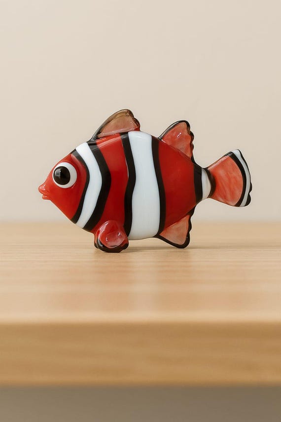 Figurine poisson Murano en verre - Ressourcerie Histoires