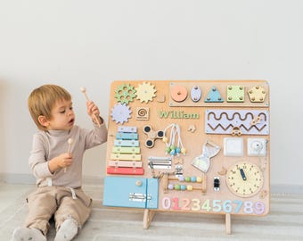 Handmade Baby Busy Board | Sensory Activity Toy for Early Development