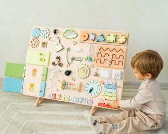 Colorful Baby Busy Board | Engaging Activity Board for Little Hands