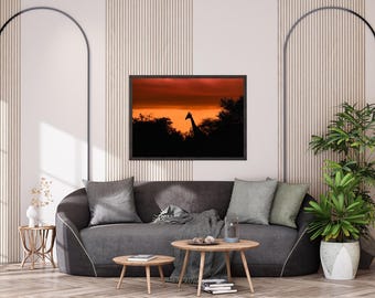 Giraffe at Sunset