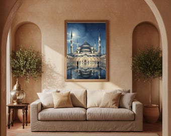 Islamic Wall Art Printable Set | Kaaba & Mosque Art | Muslim Home Decor | Masjid al Haram | Instant Digital Download