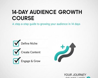 Gids voor doelgroepgroei van 14 dagen | Digitale download voor sociale media