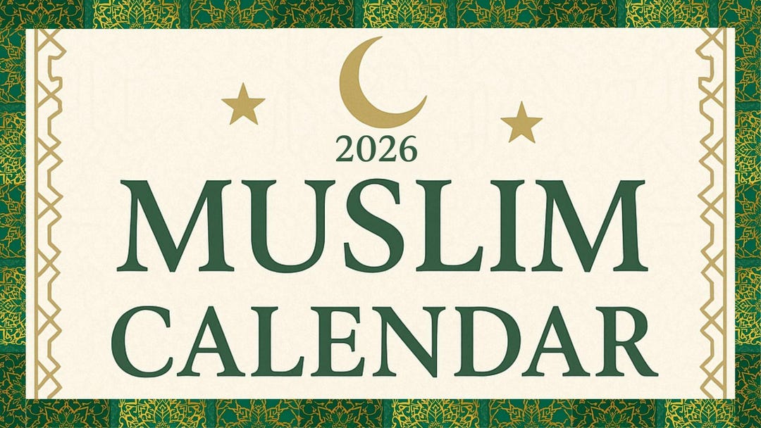 2026 Muslim Calendar: Hijri Islamic Prayer Planner (digital Download ...