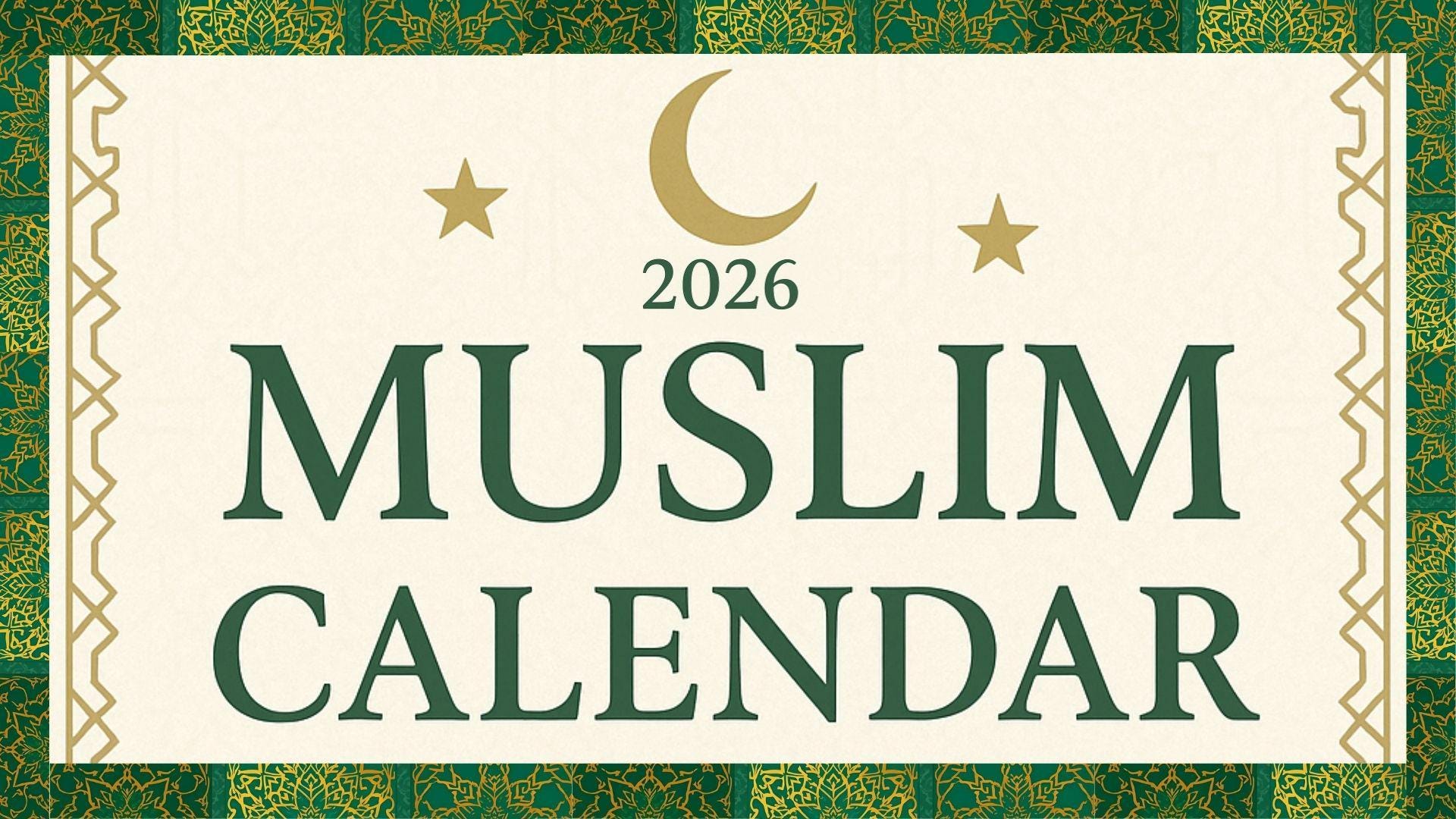 2026 Muslim Calendar: Hijri Islamic Prayer Planner (digital Download ...