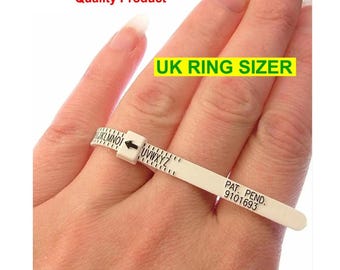 Reusable UK Ring Sizer, A-Z+9, Finger Measurement Tool