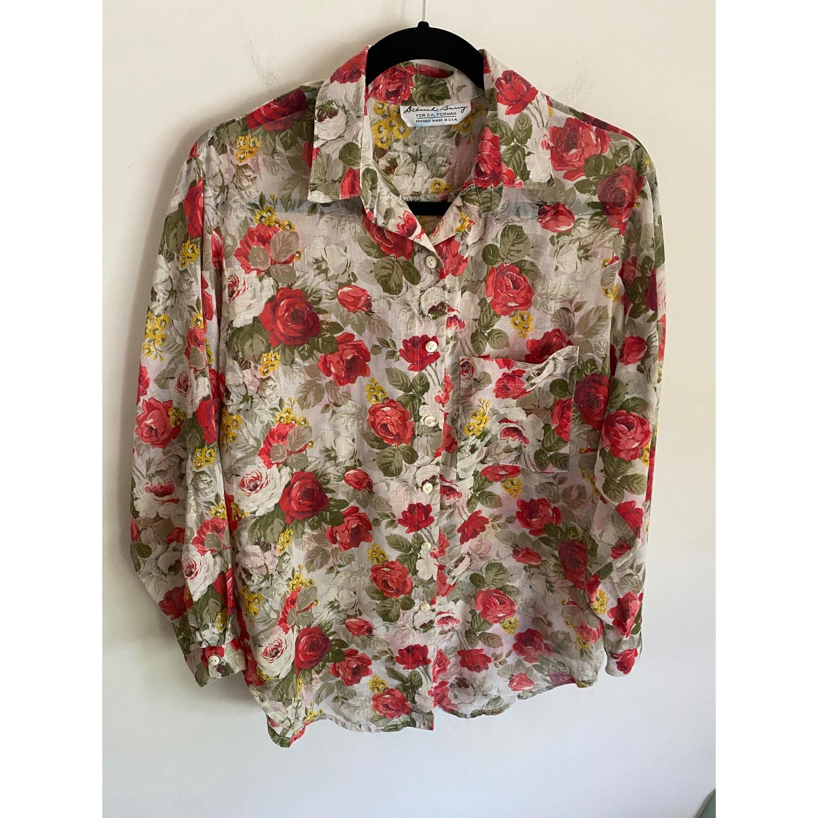 Sheer Floral Blouse - Etsy