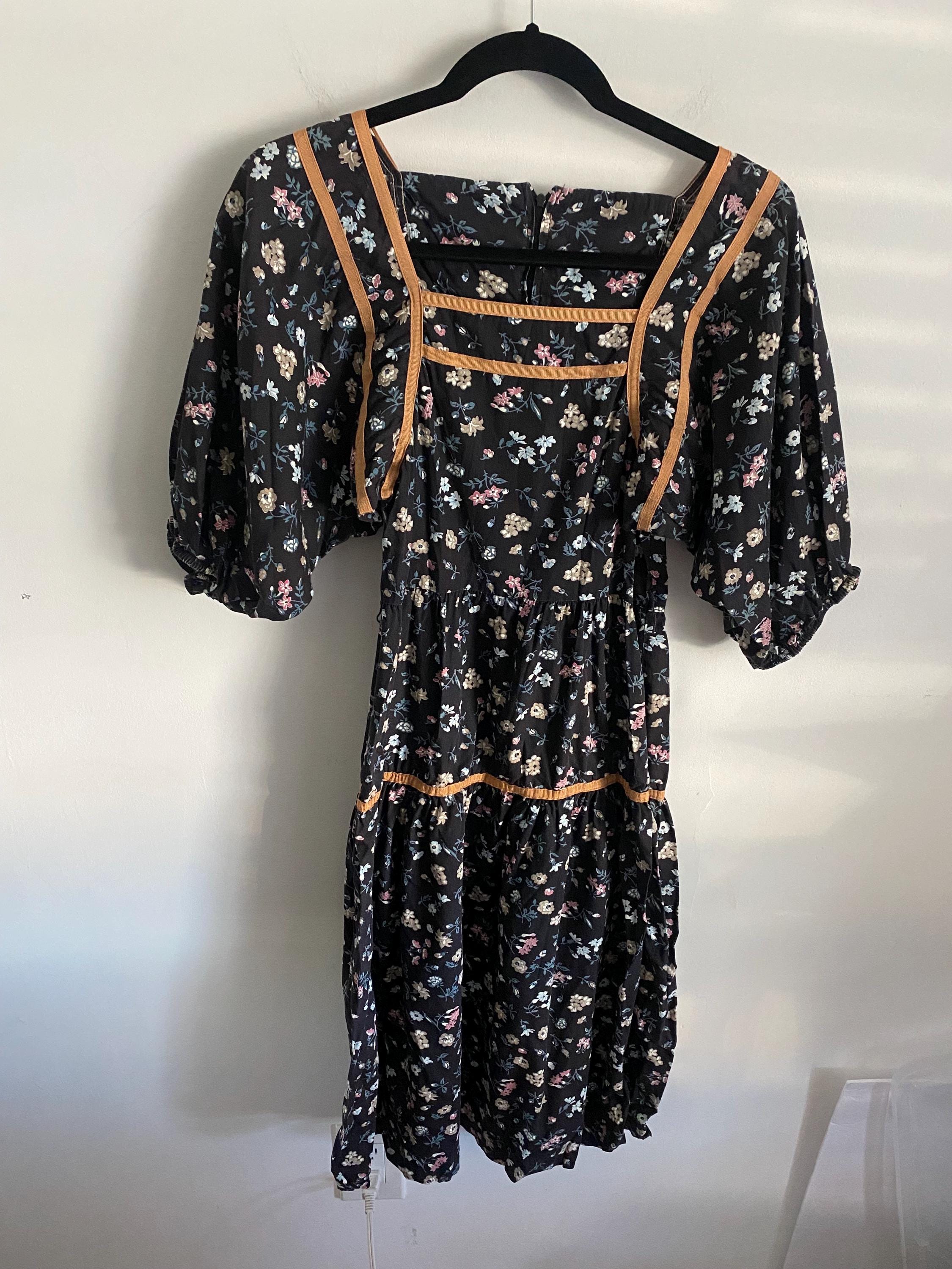 Black Prairie Dress - Etsy