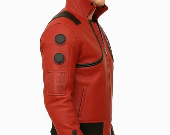 AKIRA 金田 レッドレザージャケット | アニメ風カプセルバイカー